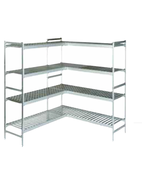 Estantería Aluminio y Polietileno /Fondo 46 cm.