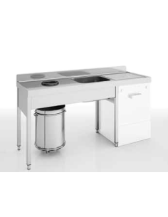 Fregadero para Desbarazado Fondo 70 cm. 2