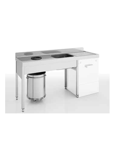 Fregadero para Desbarazado Fondo 70 cm.