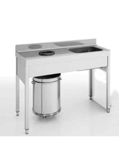 Fregadero para Desbarazado Fondo 70 cm.