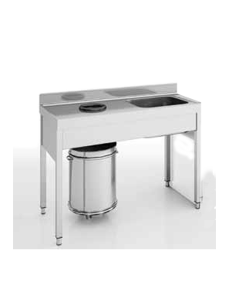 Fregadero para Desbarazado Fondo 70 cm.