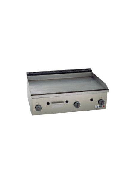 plancha sobremesa gas superficie cromo