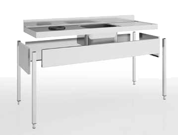 fregadero-para-desbarazado-cubetaescurridor-fondo-70-cm